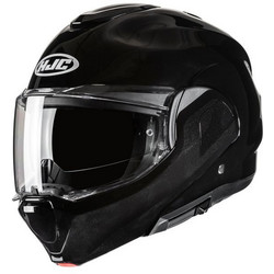 HJC F100 Metal Black Κράνος Μηχανής Flip-Up