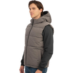 Rebase Αμάνικο Ανδρικό Μπουφάν Puffer Αδιάβροχο Ανθρακί 242RSJK-2007