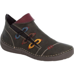 Rieker Γυναικεία Sneakers Μποτάκια Ανθρακί 72581-54