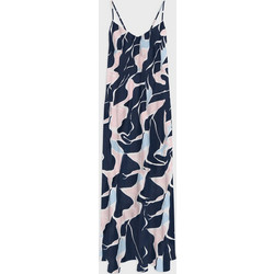 Only Maxi Καλοκαιρινό Βραδινό Φόρεμα Μεταξωτό Navy Μπλε 15347190