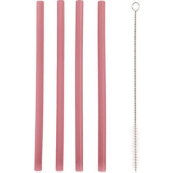 Zopa Καλαμάκια Σιλικόνης Old Pink 4τμχ