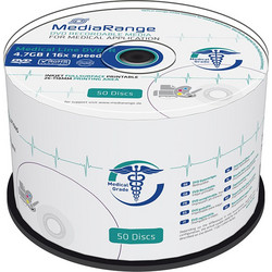 MediaRange MR429 Εγγράψιμα DVD-R 16x Printable 4.7GB Cake Box 50τμχ