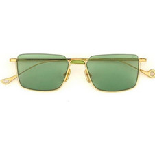 Eyepetizer NAKANO C.4-64 Γυναικεία Γυαλιά Ηλίου Τετράγωνα Μεταλλικά Χρυσά με Πράσινο Φακό