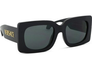Versace VE4496U GB1/87 Γυναικεία Γυαλιά Ηλίου Τετράγωνα Κοκάλινα Μαύρα με Μαύρο Φακό