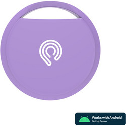 Hyperloq NeoTag Android Mauve Anti-Lost Tracker Google Find My Device Lilac 1 Pack