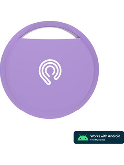 Hyperloq NeoTag Android Mauve Anti-Lost Tracker Google Find My Device Lilac 1 Pack