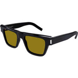 Saint Laurent SL469 004 Ανδρικά Γυαλιά Ηλίου Τετράγωνα Κοκάλινα Μπλε με Πράσινο Φακό