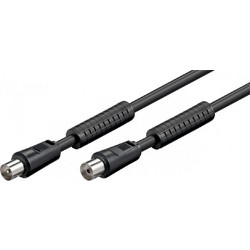 Goobay Καλώδιο Κεραίας Coax Male to Coax Female 3.5m Black 50743