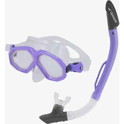 Speedo Dual Lenses Μάσκα Θαλάσσης με Αναπνευστήρα SOL25002C-SWDG