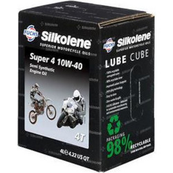 Fuchs Silkolene Super 4 Ημισυνθετικό Λάδι Μηχανής 4T 10W-40 4lt