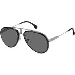 Carrera GLORY-KJ1M9 Ανδρικά Γυαλιά Ηλίου Aviator Μεταλλικά Ασημί με Μαύρο Φακό