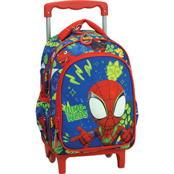 Gim Spidey Dino Webs Σχολική Τσάντα Τρόλεϊ Νηπιαγωγείου Πολύχρωμη 337-08072
