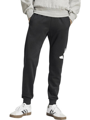 Adidas Ανδρικό Παντελόνι Φόρμας Fleece με Λάστιχο Μαύρο IN6147
