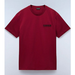 Napapijri S-Vignoni Ανδρικό Αθλητικό T-Shirt Μπορντό NP0A4ILX-R1E