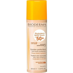 Bioderma Photoderm Perfect Skin Nude Touch Light Αντηλιακή Κρέμα Προσώπου Αντιγηραντική με Χρώμα SPF50+ 40ml