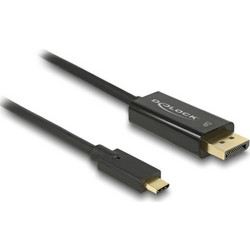 DeLOCK Καλώδιο DisplayPort 1.2 to USB-C Male 3m Black 85257
