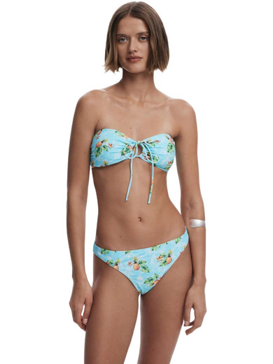Desigual La Habana Bikini Top Strapless Γαλάζιο 25SWMK03