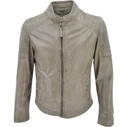 Leather 100 Ανδρικό Μπουφάν Χειμωνιάτικο Δερμάτινο Μπεζ 01-M-STYLE-15