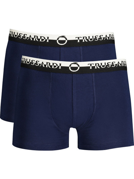 Trussardi Ανδρικά Μποξεράκια Σετ 2Pack Navy Μπλε TRU2UTR03