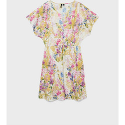 Vero Moda Mini Καλοκαιρινό Καθημερινό Φόρεμα Floral Εκρού 10323626