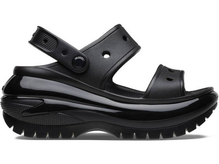 Crocs Ανατομικές Καλοκαιρινές Γυναικείες Πλατφόρμες Χαμηλές Μαύρες 207989-001