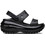 Crocs Ανατομικές Καλοκαιρινές Γυναικείες Πλατφόρμες Χαμηλές Μαύρες 207989-001
