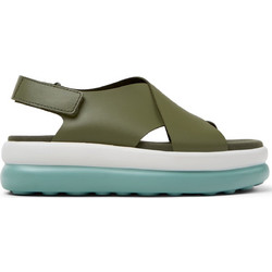 Camper Azara Pelotas Flota Up Καλοκαιρινές Γυναικείες Πλατφόρμες Χαμηλές Χακί K201727-003