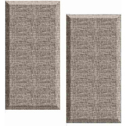Acustico Audiodesigner Curve Ηχοαπορροφητικά Πάνελ 128x68x5cm 2τμχ Καφέ Γκρι