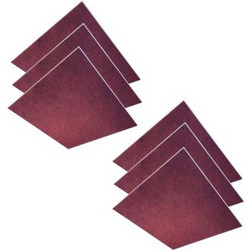Acustico Audiodesigner Colour CCP60/60 Ηχοαπορροφητικά Πάνελ 60x60x2.5cm 6τμχ Κόκκινα Μαύρα