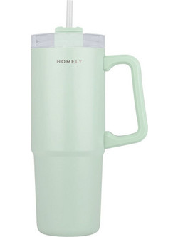 Estia Homely Straw Tumbler Seafoam 900ml