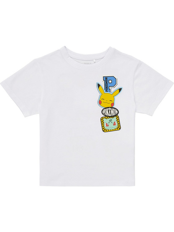 Pikachu Παιδικό T-Shirt Κοντομάνικο Λευκό 13245070-BRIGHT-WHITE