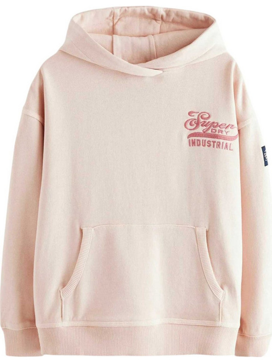 Superdry Παιδικό Φούτερ με Κουκούλα Σομόν G2010013A-8MN