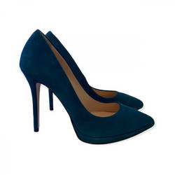 Mourtzi Γόβες Suede με Τακούνι Στιλέτο με Φιάπα Μπλε 10/1004F00