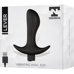 Tardenoche Lever Πρωκτική Σφήνα Ασύρματη με Δόνηση 12cm Μαύρη T-108