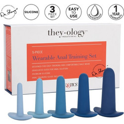 CalExotics They-Ology Ana Training Πρωκτικές Σφήνες Μπλε 5τμχ D-229176