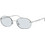 Ray-Ban RB3767 003MF Γυναικεία Γυαλιά Ηλίου Οβάλ Μεταλλικά Ασημί με Μαύρο Φακό