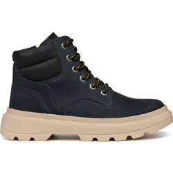 Geox Παιδικά Αρβυλάκια Navy Μπλε Δερμάτινα με Φερμουάρ J46M9A032FUC0045
