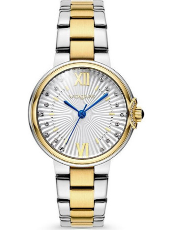 Vogue Carmen Mini Γυναικείο Ρολόι με Ασημί Μεταλλικό Μπρασελέ 616061