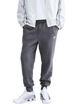 Nike Ανδρικό Παντελόνι Φόρμας Fleece με Λάστιχο Ανθρακί FN3787-071