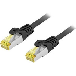 Equip S/FTP Cat.6a Καλώδιο Δικτύου Ethernet 25m Black 605110