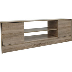 Pakoworld Έπιπλο Τηλεόρασης Ξύλινο Sonoma Μ120xΠ35xΥ41.5cm Sasa 383-000030