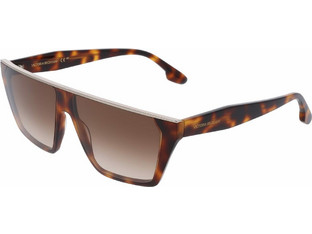 Victoria Beckham VB683S 12215 Ανδρικά Γυαλιά Ηλίου Μάσκα Κοκάλινα Καφέ με Καφέ Φακό