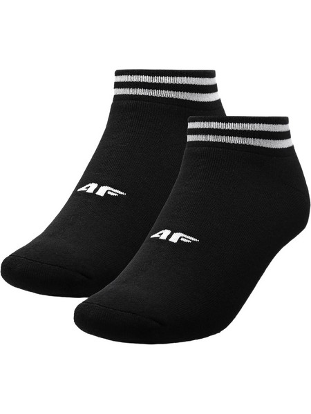 4F Ανδρικές Κάλτσες Κοντές Μαύρες 2Pack H4Z20-SOM009-20S