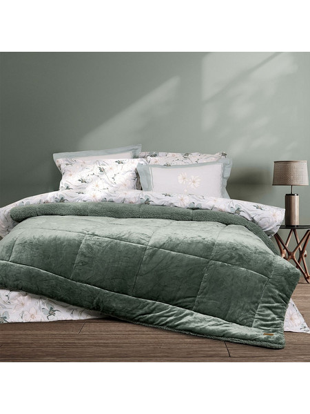 Nima Κουβερτοπάπλωμα Μονό 160x220 Cira Dark Green