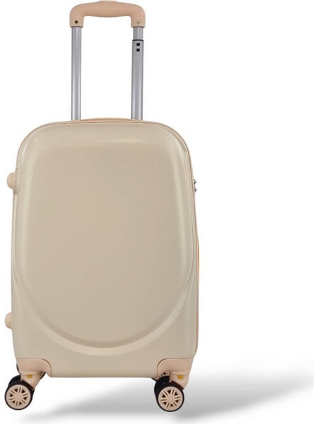 B075-11 Βαλίτσα Καμπίνας 45x40x20cm με 4 Ρόδες Μπεζ