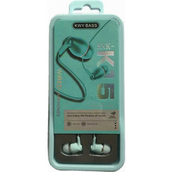 SNK-K15 Handsfree In-Ear 3.5mm Light Blue