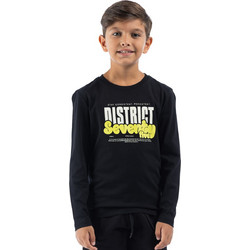 District75 Παιδικό T-Shirt Μακρυμάνικο Μαύρο 225KBLS-586-071