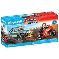 Playmobil City Action Αστυνομικό Όχημα Pickup & Μοτοσυκλέτα για 4-10 Ετών 71875