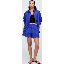 Gap Γυναικείο Σορτς Υφασμάτινο Ψηλόμεσο Royal Blue 183949TC