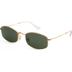 Ray-Ban RB3832 001/31 Γυναικεία Γυαλιά Ηλίου Ορθογώνια Μεταλλικά Χρυσά με Πράσινο Φακό